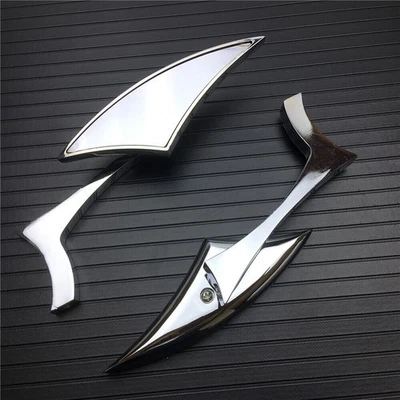 Chrome Blade Motorcycle Rearview Mirrors For Suzuki Intruder 700 750 800 1400 - Изображение 1 из 4