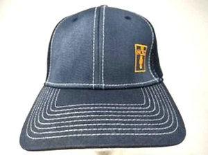 New Era 39Thirty Blue Ball Cap HCSG Crane Logo Breathable Mess Back Small-Medium - Picture 1 of 8