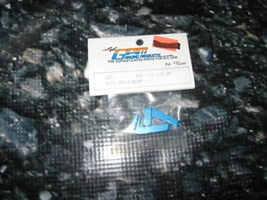 🔥 Vintage RC GPM Associated Pan Car Angled Servo Mounts Aluminum Blue LS01 🔥 - Picture 1 of 2
