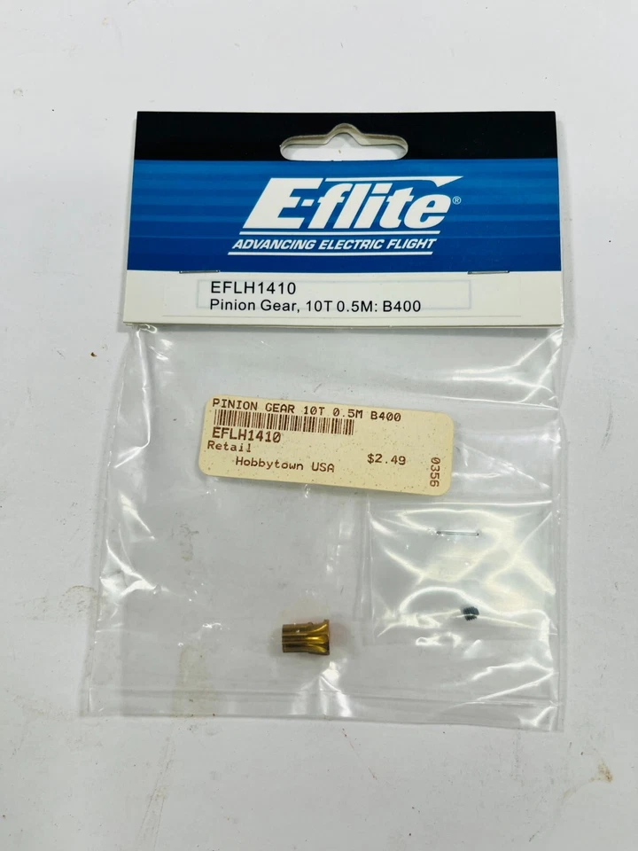 Hoja E-Flite EFLH1410: engranaje de piñón, 10T 0,5 M: B400, B450 Foto 1 de 1