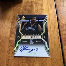 2007/08 UPPER DECK SP GAME USED RUDY GAY SIGNIFICANCE AUTO AUTOGRAPH CARD