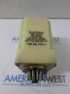 Potter & Brumfield CHB 38-70011 Adjustable Time Delay Release Relay - Image 1 of 4