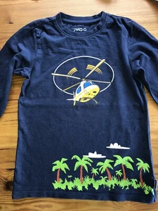 Jako-o Longsleeve - Blau mit  Aufdruck- Gr 116 /122 Topp! - Bild 1 von 2