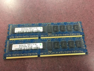8GB (2x4GB) 2Rx8 PC3L-10600R DDR3-1333 240 Pin Memory RAM (SK HYNIX) - Image 1 of 2