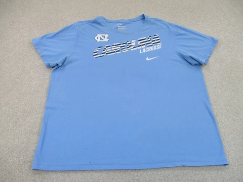 North Carolina Tar Heels Shirt Adult 2XL XXL Blue Lacrosse Outdoor Nike Mens A6* Cover