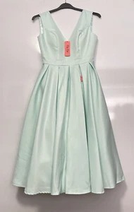 Chi Chi Vogue Prom Midi Dress Mint Green Size 10 Bnwt - Picture 1 of 6
