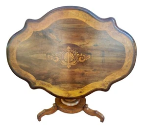 Unico Tavolo a Cappello del Prete intarsiato Emiliano - Imagen 1 de 12