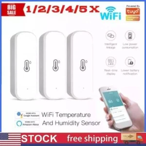 TUYA WiFi/Zigbee Temperature Humidity Sensor Thermometer Hygrometer Smart Home🔥 - Picture 1 of 11