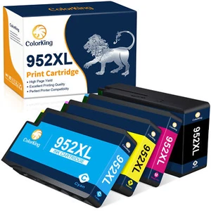 4pack 952XL 952 XL Zestaw atramentów do HP OfficeJet Pro 8710 8210 7740 8720 8218 8740 - Zdjęcie 1 z 6