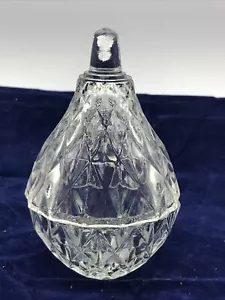 BIRNE Schmuckschatulle BLEIKRISTALL Schmuck Made in RUMÄNIEN 4" hoch, Diamantform - Bild 1 von 7
