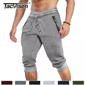 Pantaloni sportivi casual da uomo jogger palestra sotto il ginocchio Capri - Foto 1 di 84