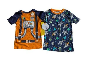 Member's Mark Boy's Short Sleeve 2pc Pajama Tops Space Astronaut 7 - Picture 1 of 1