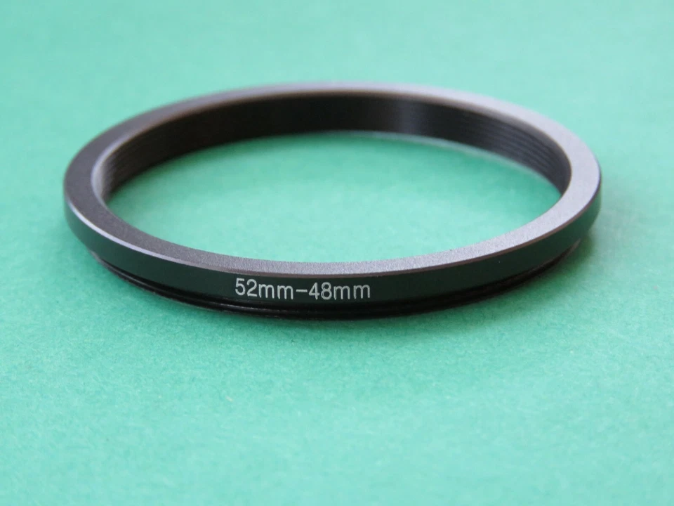 52mm to 48mm Stepping Step Down Male-Female Lens Filter Ring Adapter 52mm-48mm  - Image 1 of 2