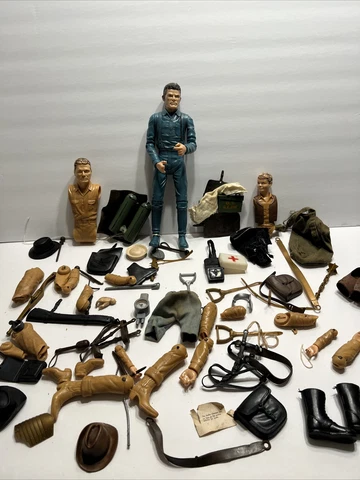Vintage Marx Johnny West G.I Joe Lot Parts Repair Cover