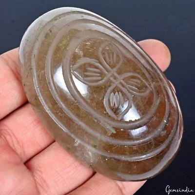 Cuarzo ahumado natural de 770 quilates con forma ovalada enorme tallada a mano tamaño museo piedra preciosa Foto 1 de 4