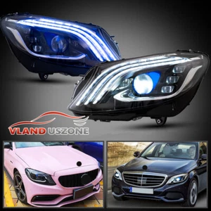 LED Sequential Headlights For Only Halogen Mercedes Benz C-Class W205 2015-2021 - Bild 1 von 17