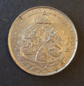Belgique - Léopold Ier - Rare Module de 2 francs 1861 - Visite Frère Orban - Imagen 1 de 2