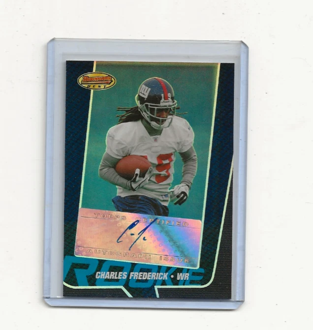 2005 Bowmans Best Refractor #157 Charles Frederick RC Rookie #221/299 GIANTS - Image 1 of 1