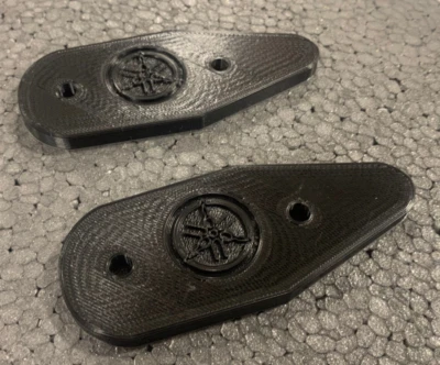 Specchio Block Off Piastre di Base Caps Cover per YAMAHA TMAX T-MAX 500 2008-12 - Immagine 1 di 4