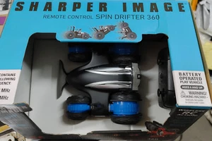 Sharper Image R/C Remote Control Spin Drifter Blue Car 360 - Picture 1 of 9