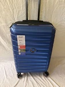 Nuova valigia Delsey Shadow 5.0 espandibile 24" check-in trolley blu - Foto 1 di 8