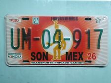 Sonora Mexico license plate