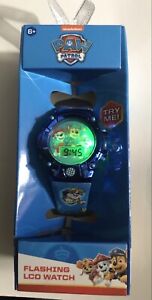 Paw Patrol Kids Digital Watch with Flashing LCD Ages 6 and up Nickelodeon~NIB~