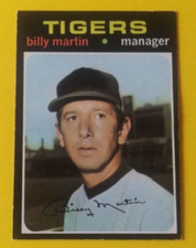 1971 Topps Baseball Card #208 Billy Martin (Detroit Tigers)