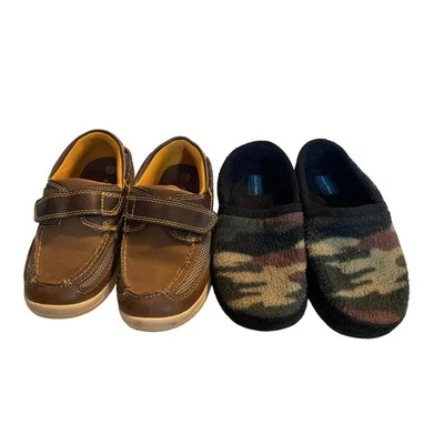 Smart Fit & Falls Creek zapatos informales marrón/bronceado y zapatillas sin cordones camuflaje niños 10 Foto 1 de 4