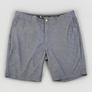 Pebble Beach Golf Shorts Men 40 Blue Stretch Performance Lightweight Athletic - Picture 1 of 9