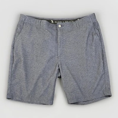 Pantalones Cortos de Golf Pebble Beach Hombres 40 Azul Elastizado Rendimiento Ligero Atlético Foto 1 de 4