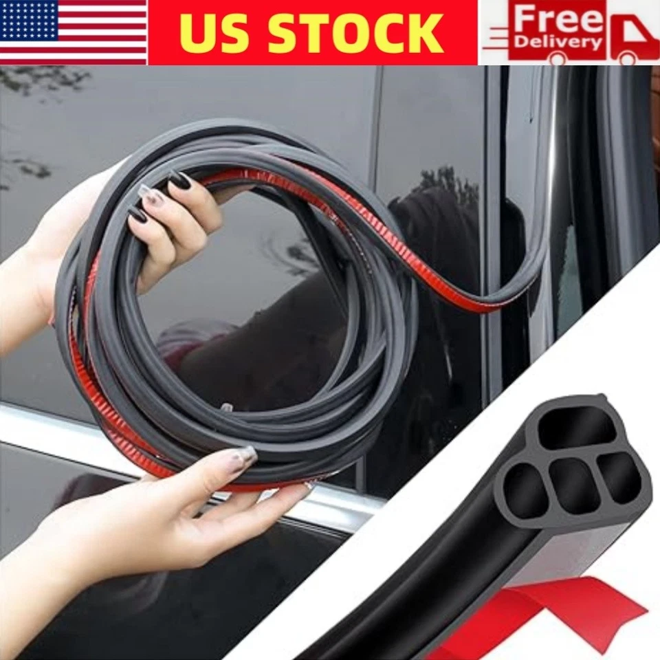 Tira de sellado de puerta de auto insonorización de 32,8 pies en forma de L automotriz EE. UU. Foto 1 de 4