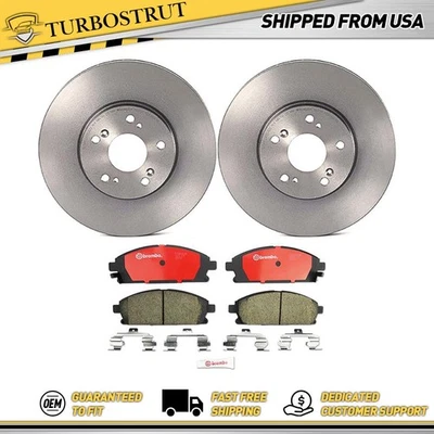 Kit de pastillas de freno rotores de freno delanteros OE Brembo Prime para Acura MDX 2003-2006 Foto 1 de 4