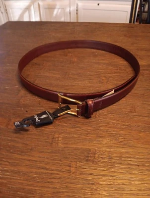 RRL Ralph Lauren Hecho en Italia 1" Cinturón de Cuero Italiano - HOMBRE - Talla 38 Foto 1 de 4