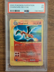 2002 Pokemon Expedition PSA 1 Charizard Reverse Foil Holo #40 Poor PR - Picture 1 of 2