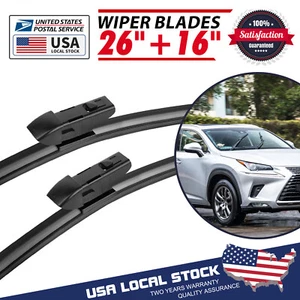 OEM Windshield 26"&16" Bracketless Wiper Blades For Subaru Forester 2019-2021 US - Picture 1 of 9