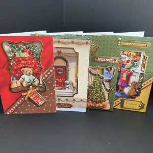 4 X Handmade Christmas Card - Picture 1 of 10