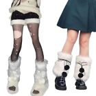 Faux Furs Leg Warmers Winter Warm Boots Cover Socks Punk Knee-length Cosplay