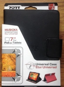 Port Designs Muskoka Slim Universal Protective 7 inch Black Case. Free Postage - Picture 1 of 3