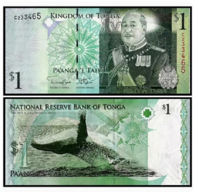 Tonga 1 paʻanga 2009 2014 P-37b NEW UNC Banknote - Image 1 of 3