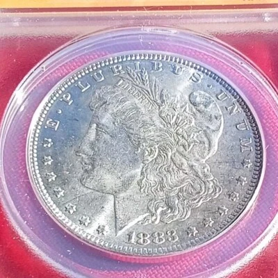 1883 P  Morgan Silver Dollar ANACS Graded MS 64 Condition - Image 1 of 4