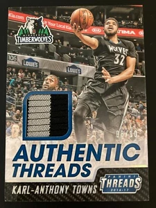 2016-17 Panini Threads Authentic Threads Prime Patch 1 Karl-Anthony Towns ed/10 - Bild 1 von 2