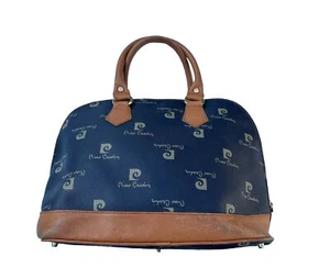 Vintage PIERRE CARDIN Logo Leather Hand Bag Good Overall Condition, Wear Marks - Picture 1 of 14