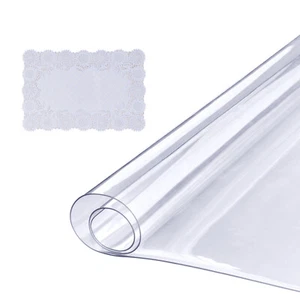 VEVOR Tovaglia Trasparente in PVC Rettangolare 61,3x92,2cm Spessore 1,5mm 1,05kg - Imagen 1 de 12