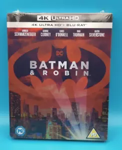 BATMAN & ROBIN 1997 UK EXCLUSIVE 4K UHD + BLU RAY STEELBOOK -(LOOSE DISC) New - Picture 1 of 20