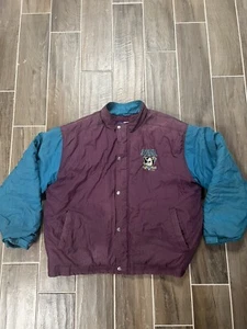 Vintage 90’s NHL Anaheim Mighty Ducks Competition Jacket *RARE* Size XL - Picture 1 of 8