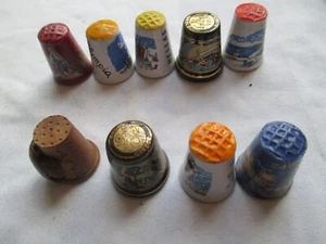 Sammlung - Fingerhüte - 9 Stück - Porzellan - Griechenland Inseln und Städte - Bild 1 von 7