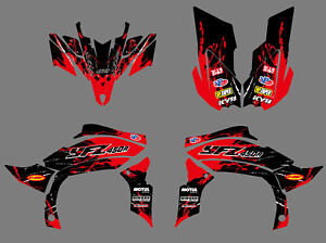 Team Graphics Decals Stickers Kit Fit YAMAHA YFZ450R 2009 2010 2011 2012 2013
