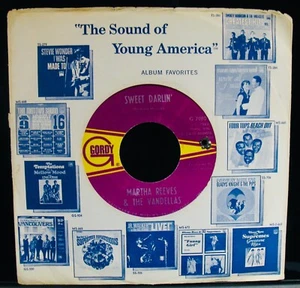 MARTHA REEVES & THE VANDELLAS ✦ Sweet Darlin' & Without You~Soul 45~GORDY #7080 - Picture 1 of 2