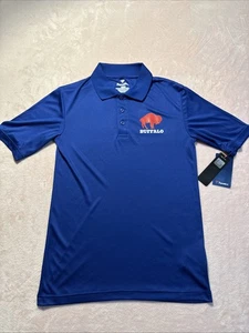 NWT Men's Small Fanatics NFL Buffalo Bills Royal Blue Golf Polo Shirt - Picture 1 of 8